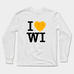 I Love Wisconsin Long Sleeve T-Shirt